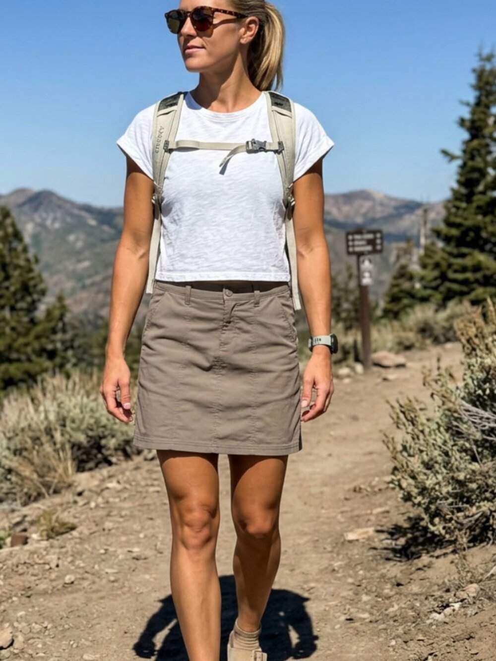 Patagonia Stand-Up Travel Skirt/Skort in Tan Size US 4 / Size M